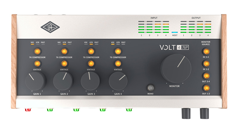 フックアップ、Universal Audio「Volt 4」と「Volt 476P」をリリース！（USB接続インターフェイスVoltシリーズの上位モデル2製品）