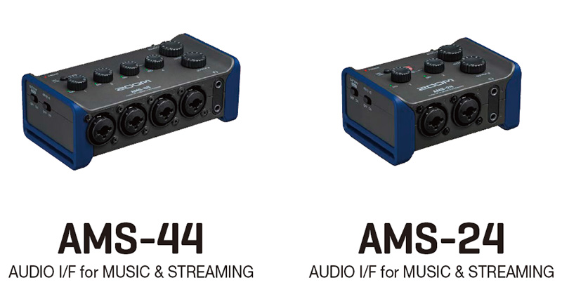 ズーム、手のひらサイズの超小型オーディオインタ−フェース「AMS-44」と「AMS-24」をリリース！